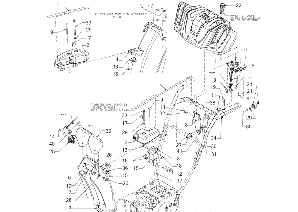 Chute Diagram and Parts List for 3X26-INCH (31AH5DVA756)(2017) Cub Cadet Snow Blower
